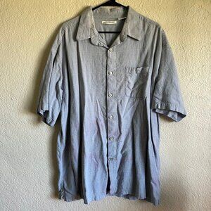 Women's 2XL Blue Linen Shirt GUC